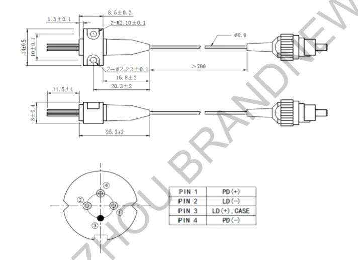 product-1-1 5mW 1625nm FC drawing